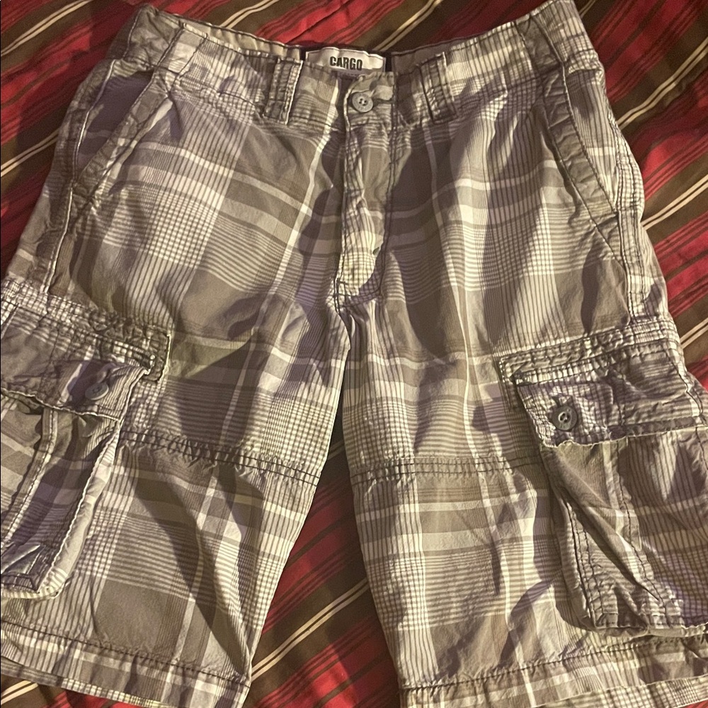 Cargo Men's Plaid Cargo Shorts - 30 Waist